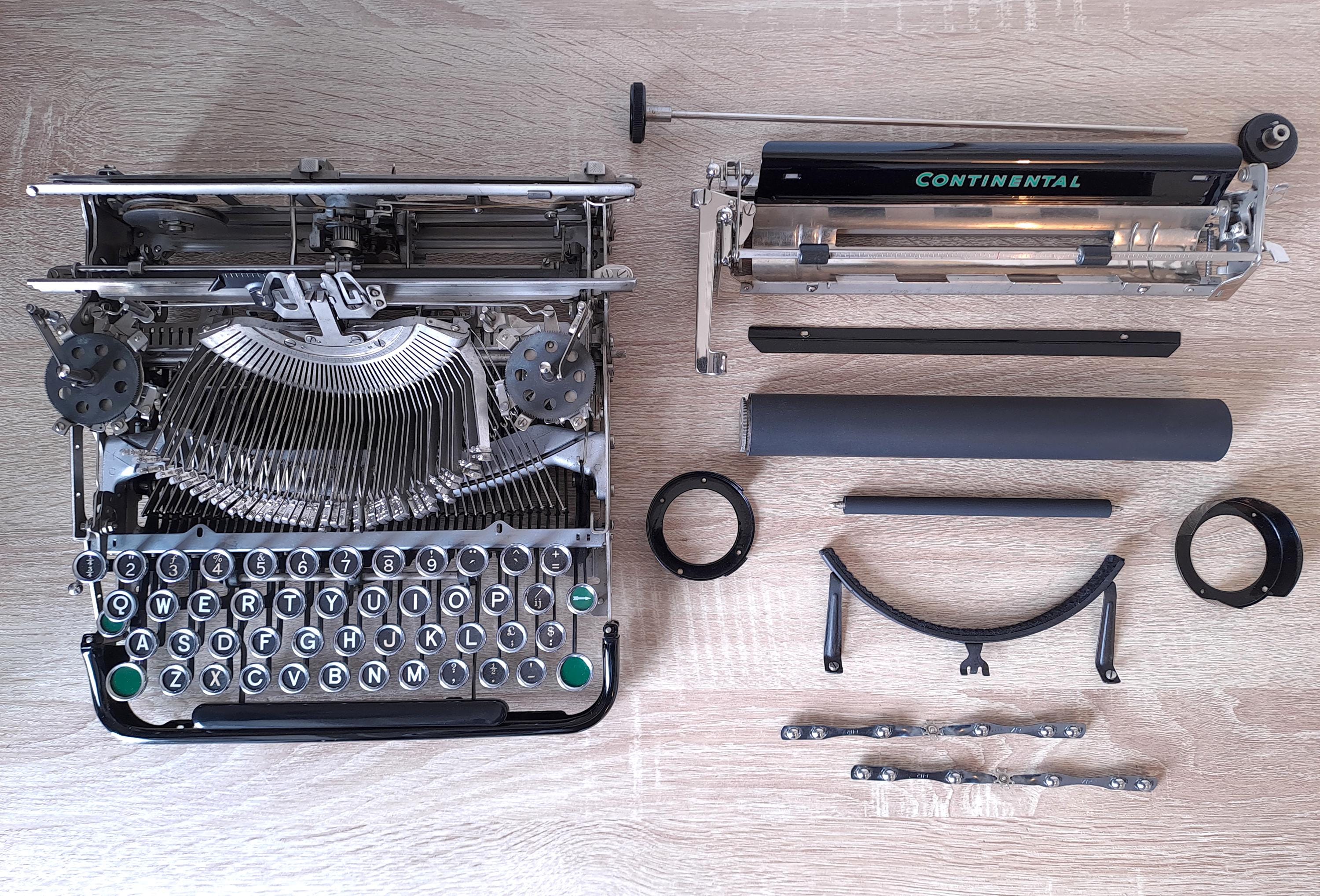 Continental 350 Typewriter, New Platen
