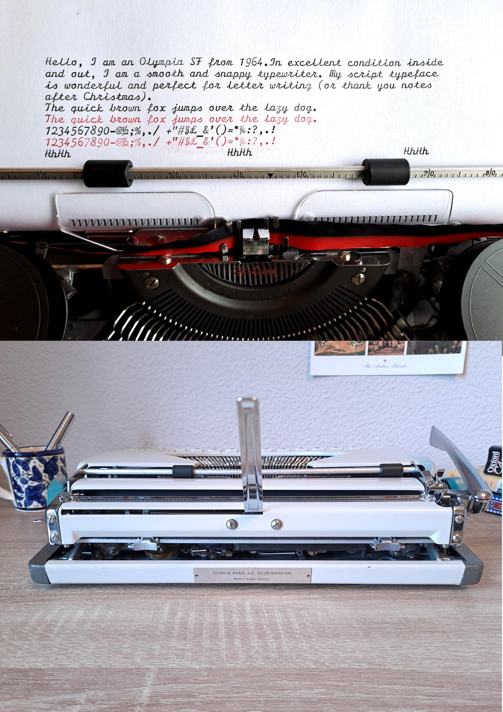 Script (Cursive) Olympia SF Typewriter
