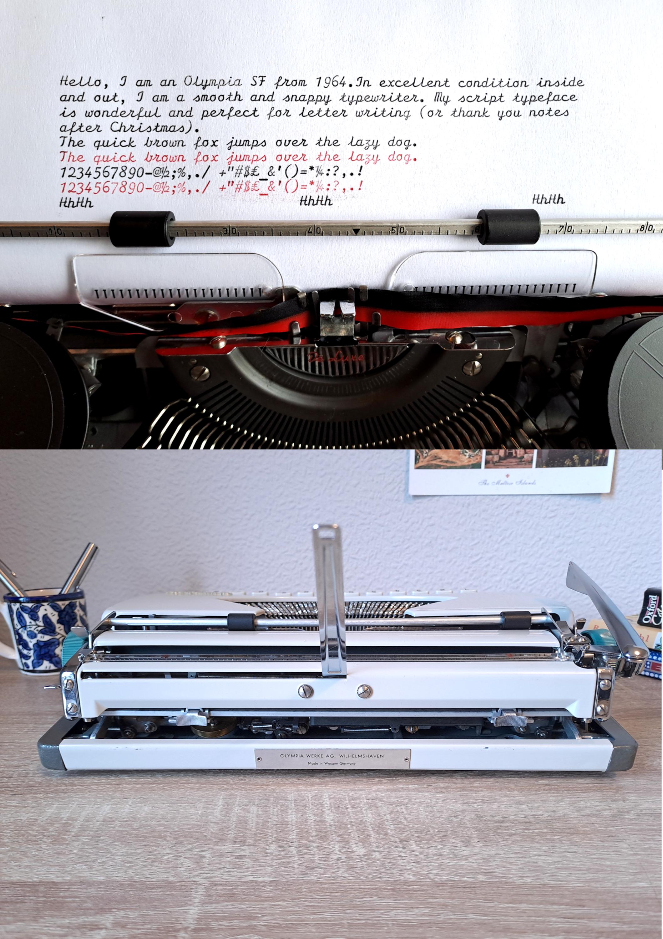 Script (Cursive) Olympia SF Typewriter