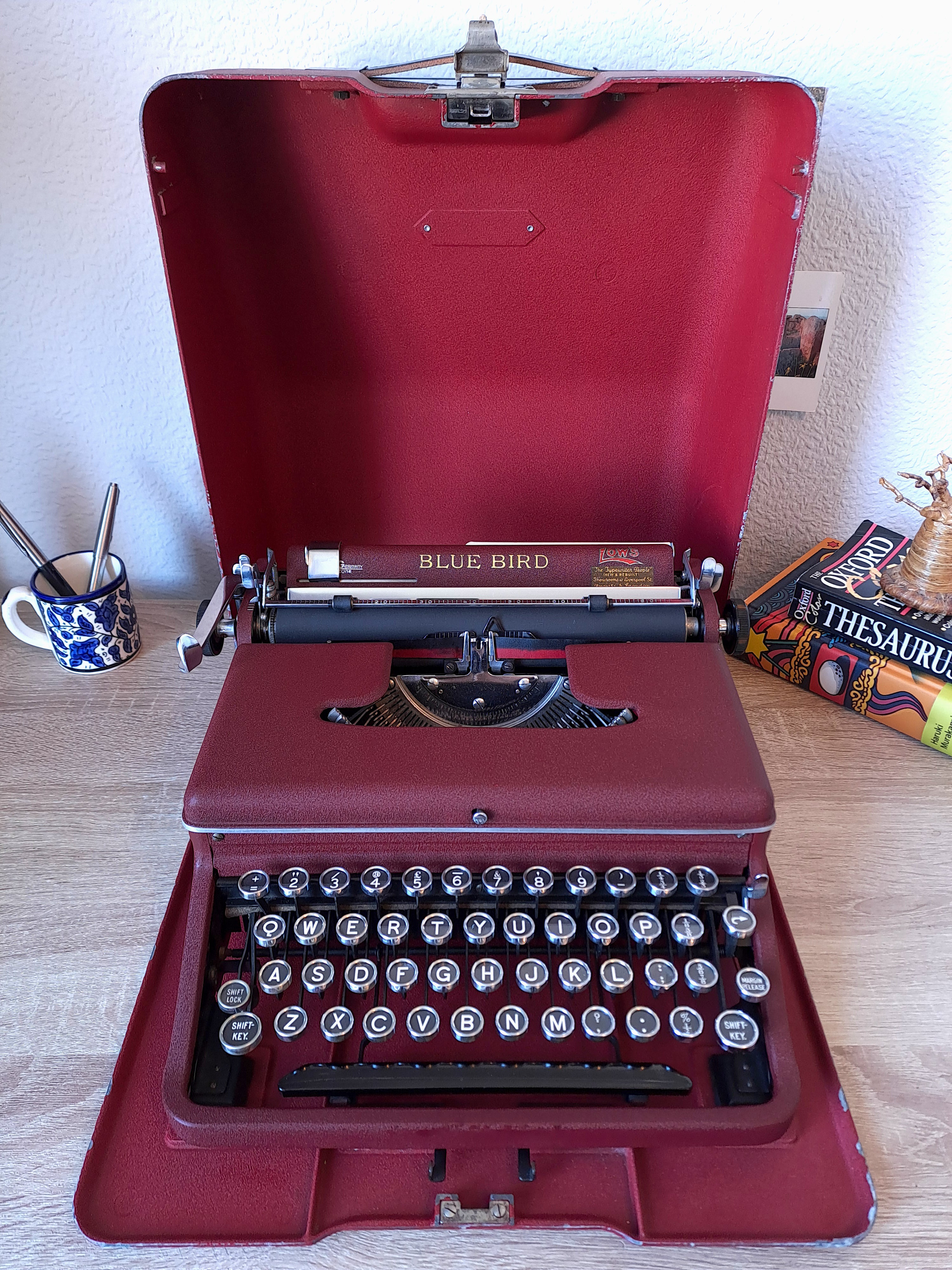 Blue Bird 18 Typewriter