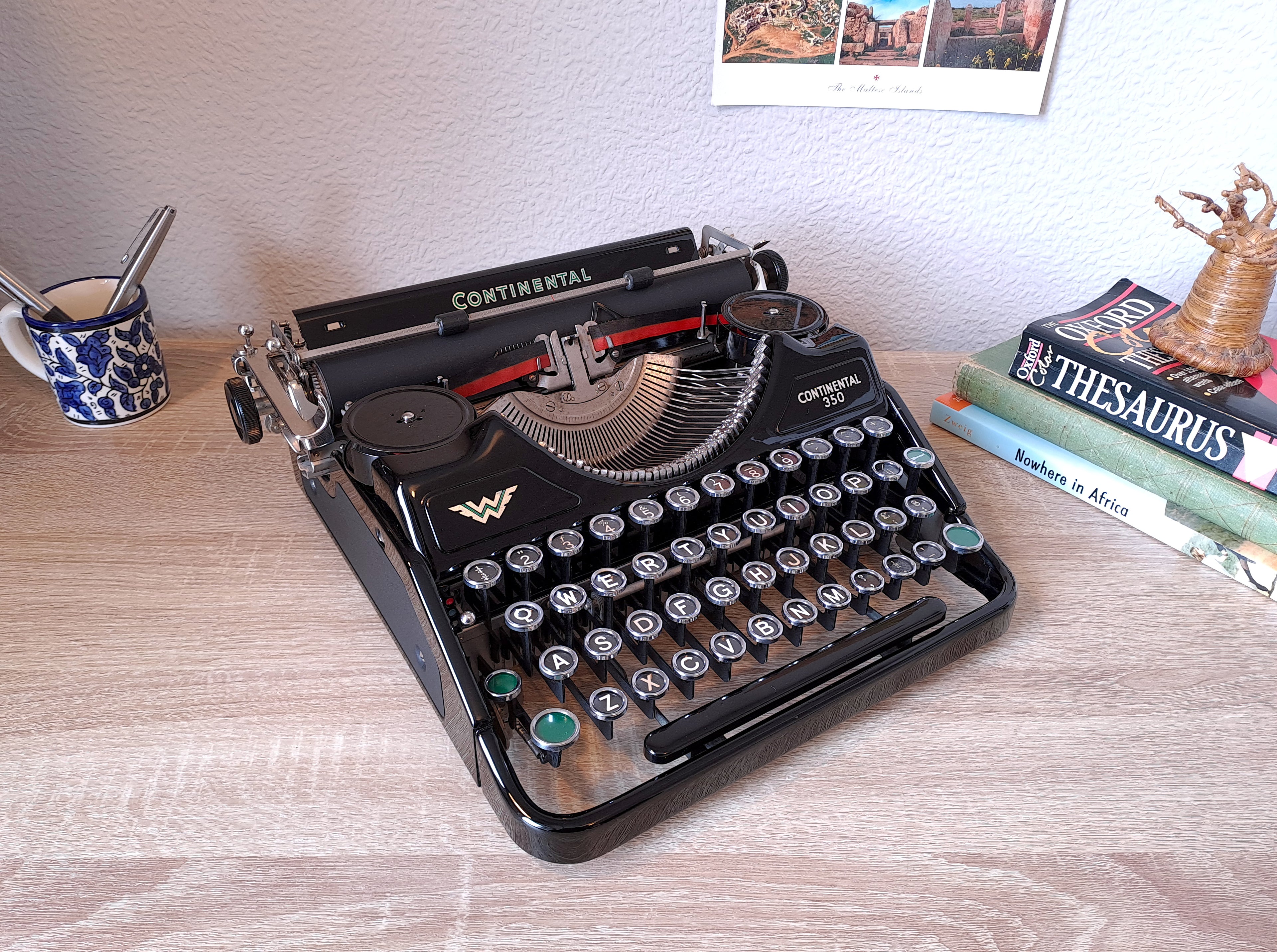 Continental 350 Typewriter, New Platen