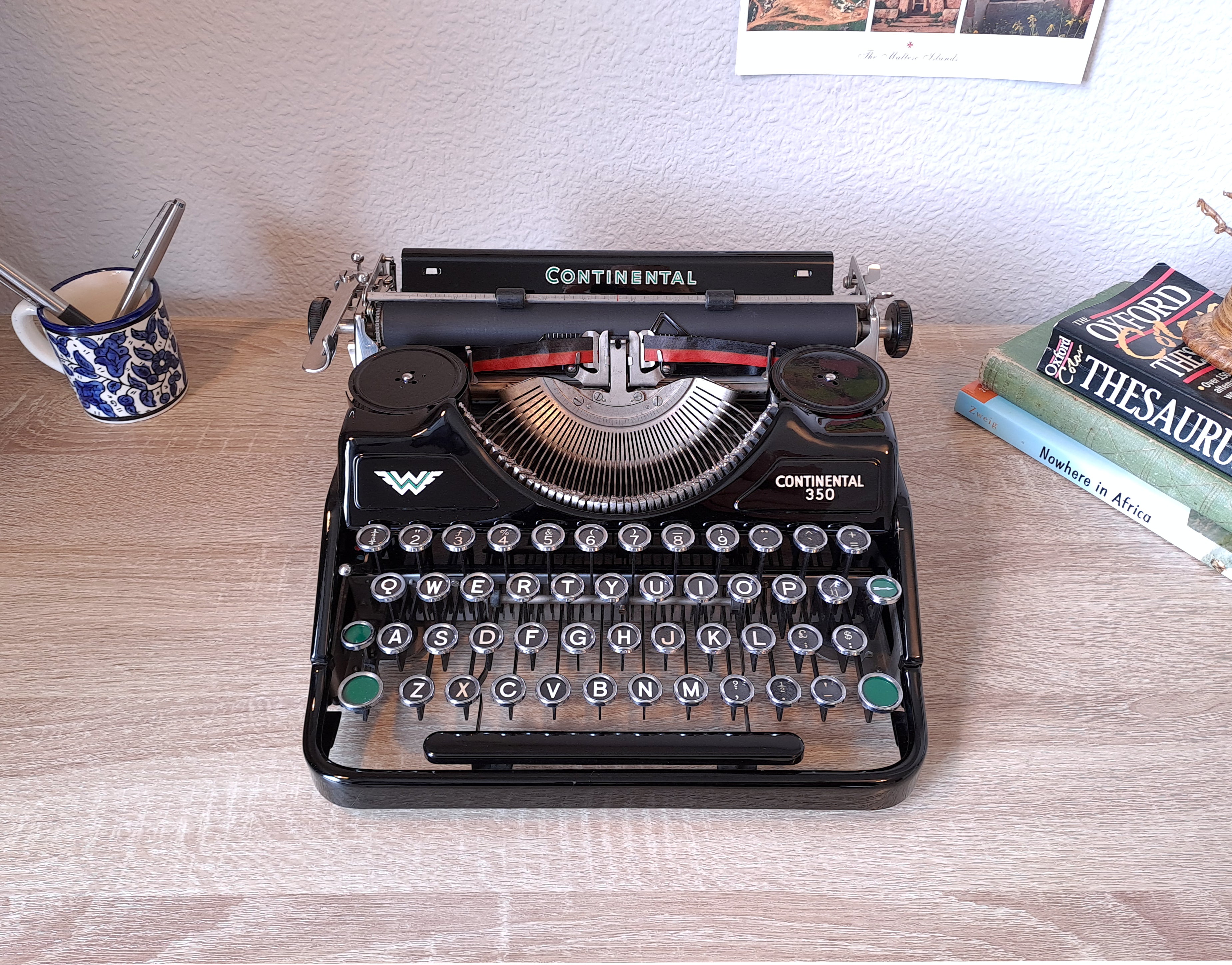 Continental 350 Typewriter, New Platen