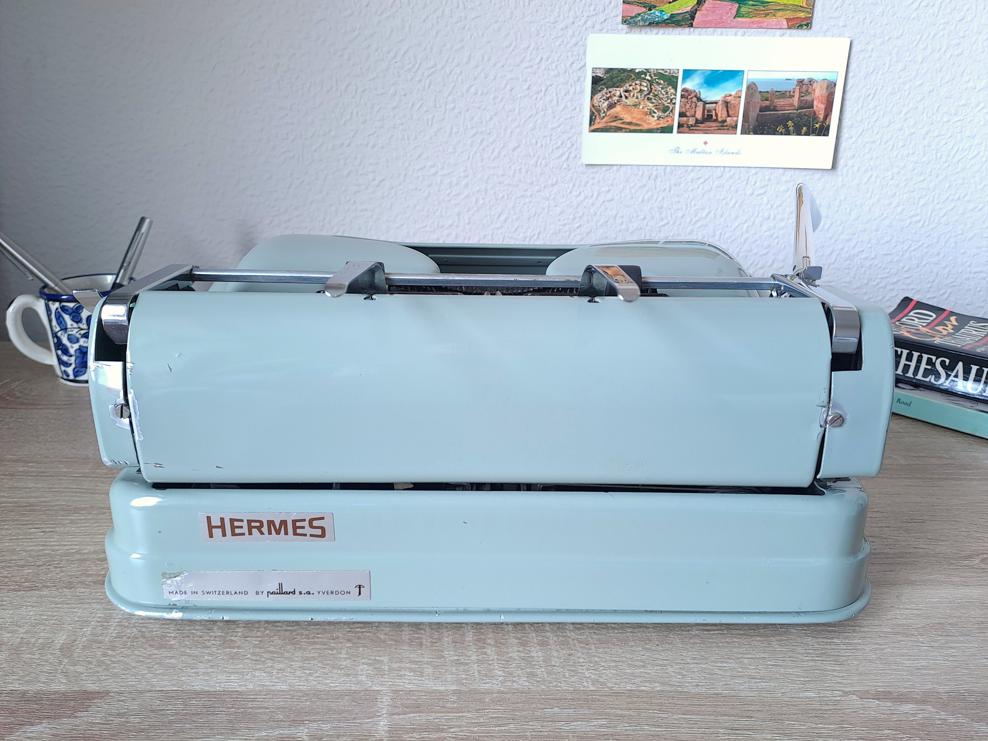 Hermes Media 3 Typewriter, New Platen