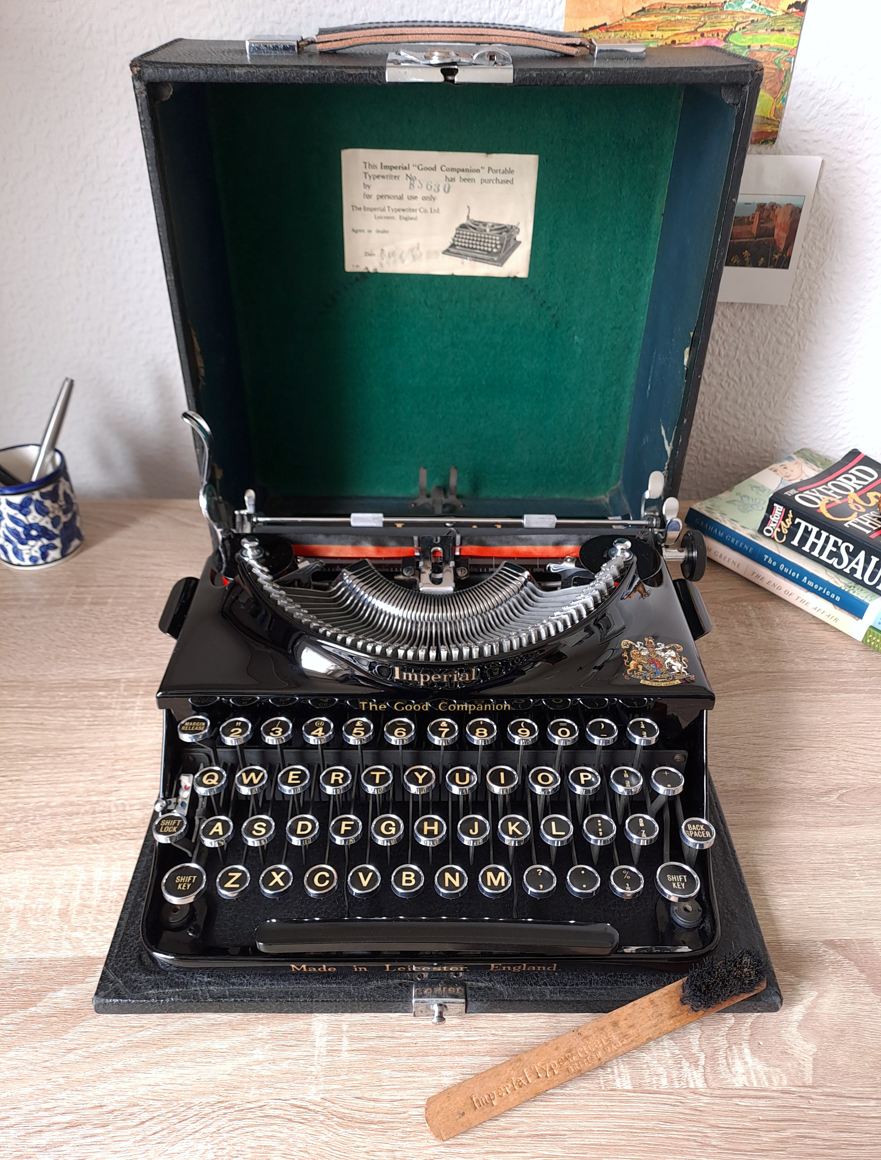 Imperial Good Companion Typewriter, New Platen
