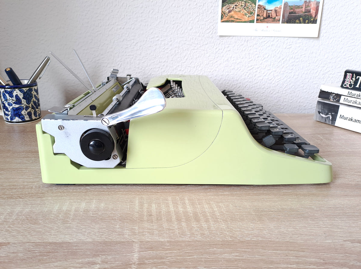 Green Olivetti Lettera 32 Typewriter