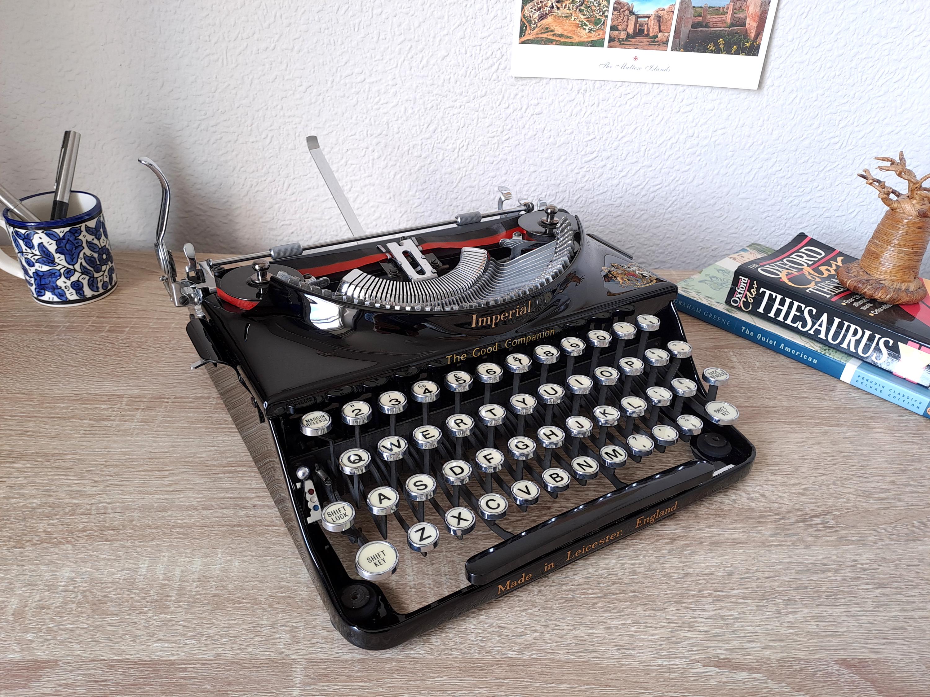 Imperial Good Companion Typewriter, New Platen