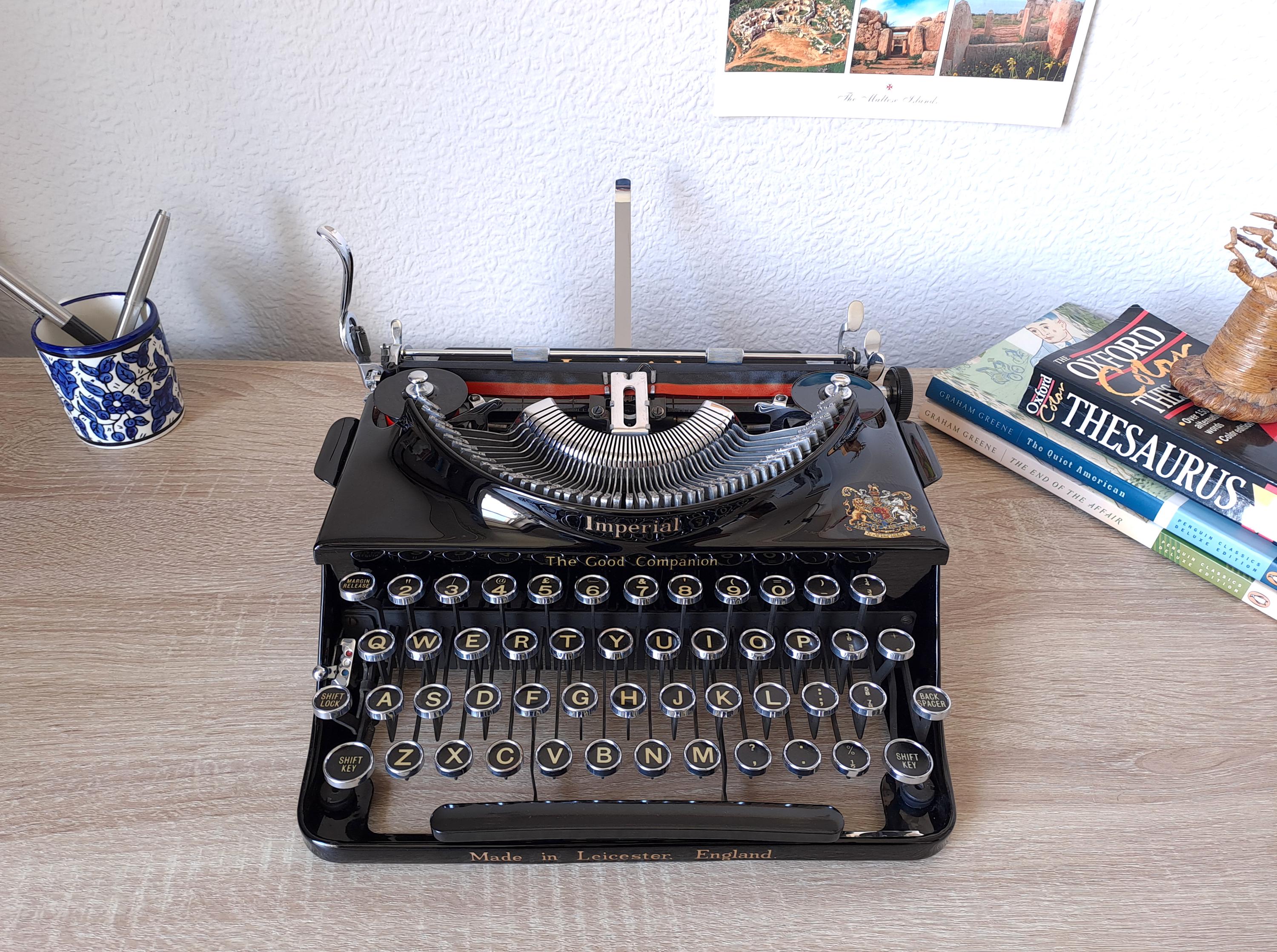Imperial Good Companion Typewriter, New Platen