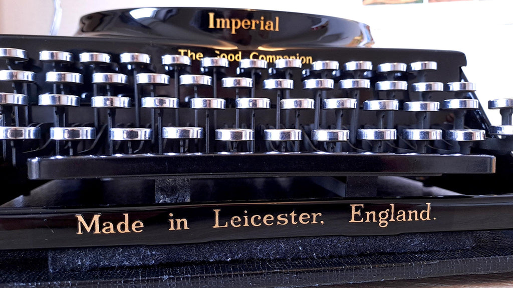 Imperial Good Companion Typewriter with Rare Secretarial Case, New Platen & Baseboard Feet