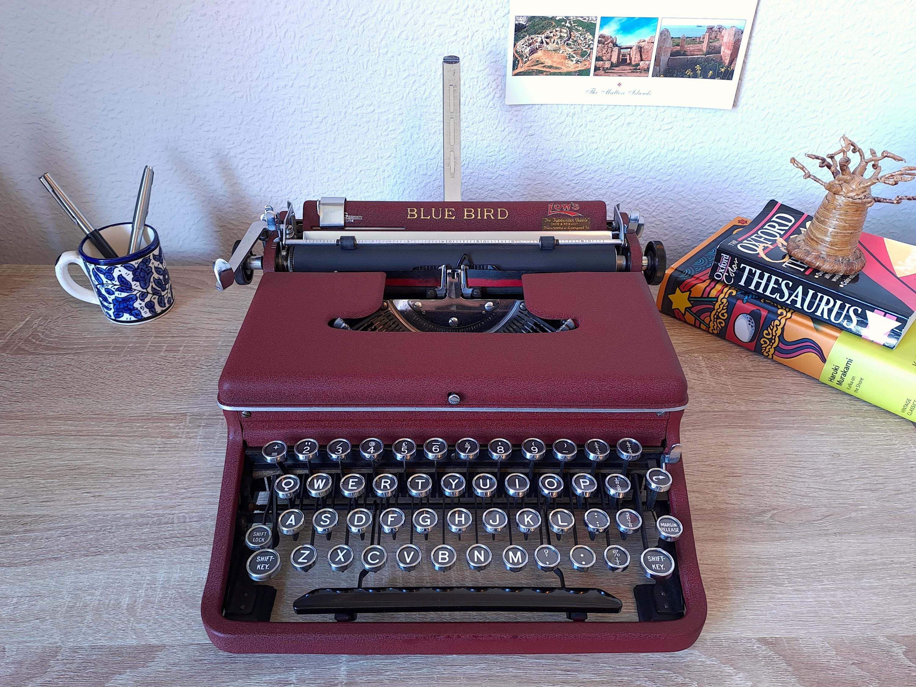 Blue Bird 18 Typewriter